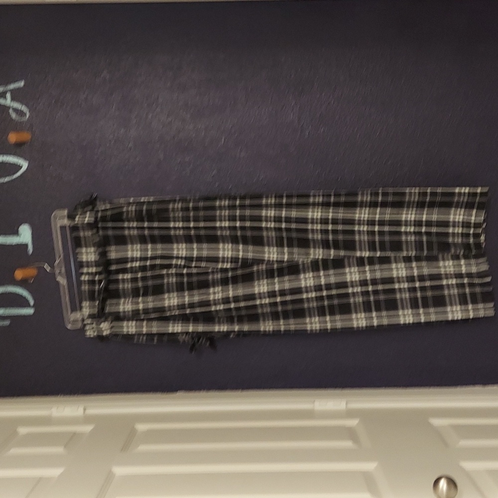 Long Pants with Self-tie Belt